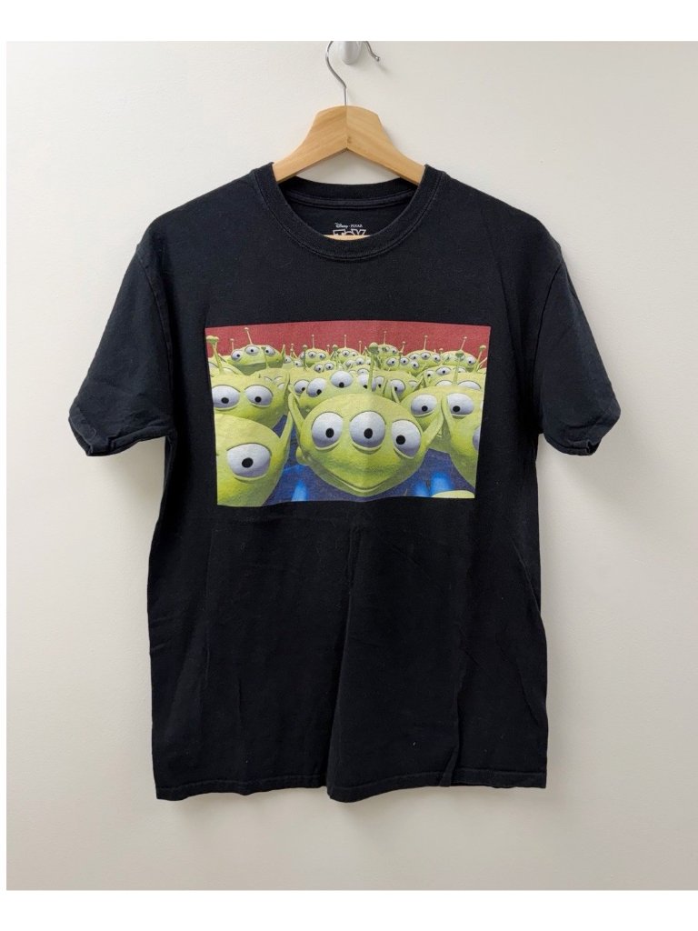 Disney Pixar Toy Story Movie Unisex T-Shirts Size M 100% Cotton Little Green Men